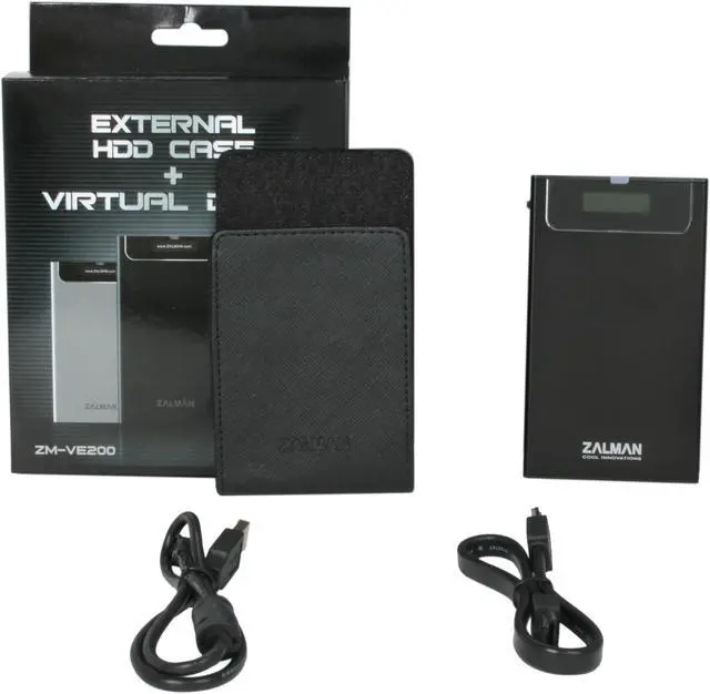 Alt view image 5 of 5 - Zalman ZM-VE200-B Aluminum 2.5" Black USB2.0 & eSATA External Enclosure with Virtual Drive Function Review