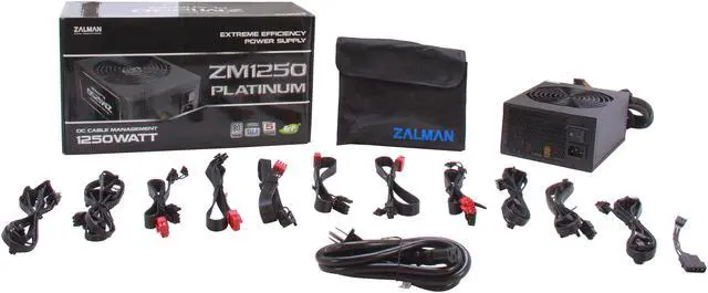 Alt view image 8 of 8 - ZALMAN 1250 Platinum 1250 W ATX12V v2.3 SLI Certified CrossFire Certified 80 PLUS PLATINUM Certified Modular Active PFC PFC SLI CrossFire Modular 1250W Power Supply