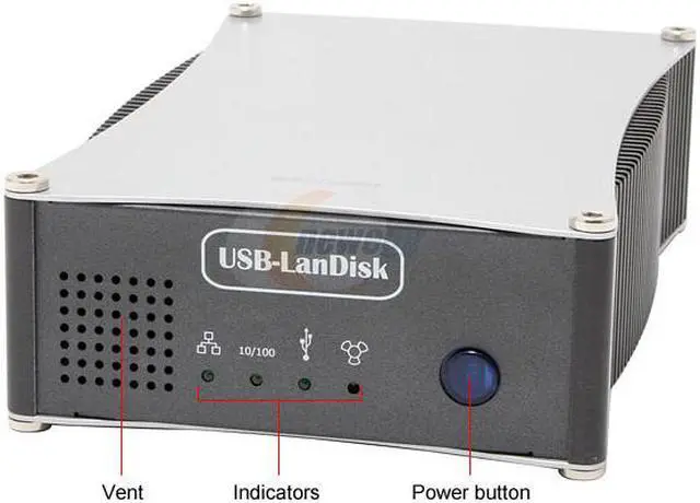 Alt view image 2 of 5 - Mapower MAP-KC31x Series KC31NU2-01 Aluminum 3.5" IDE USB & Ethernet External Enclosure