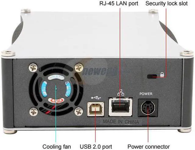 Alt view image 3 of 5 - Mapower MAP-KC31x Series KC31NU2-01 Aluminum 3.5" IDE USB & Ethernet External Enclosure