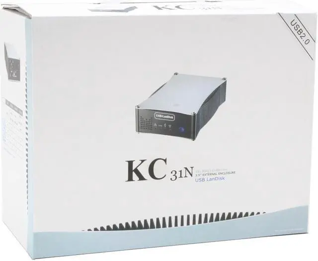 Alt view image 5 of 5 - Mapower MAP-KC31x Series KC31NU2-01 Aluminum 3.5" IDE USB & Ethernet External Enclosure