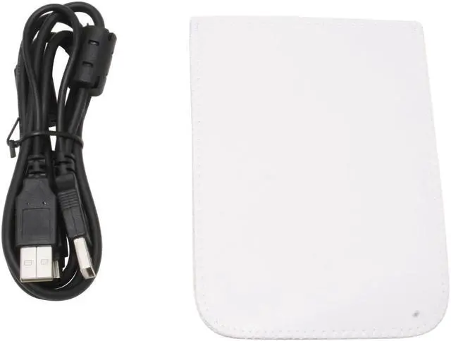 Alt view image 3 of 4 - Mapower Map-OT21CSJ-1W Aluminum 2.5" White SATA USB 2.0 & eSATA Mini Pocket-Size External Enclosure