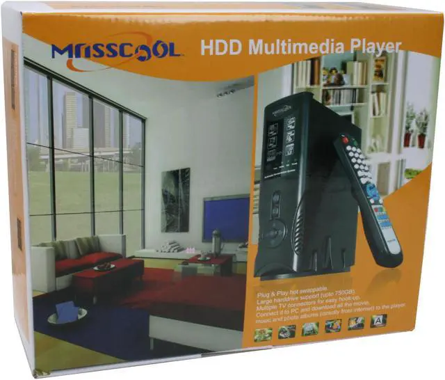 Alt view image 10 of 10 - MASSCOOL MP-1368AS 3.5" Black IDE / SATA USB 2.0 hard drive media player