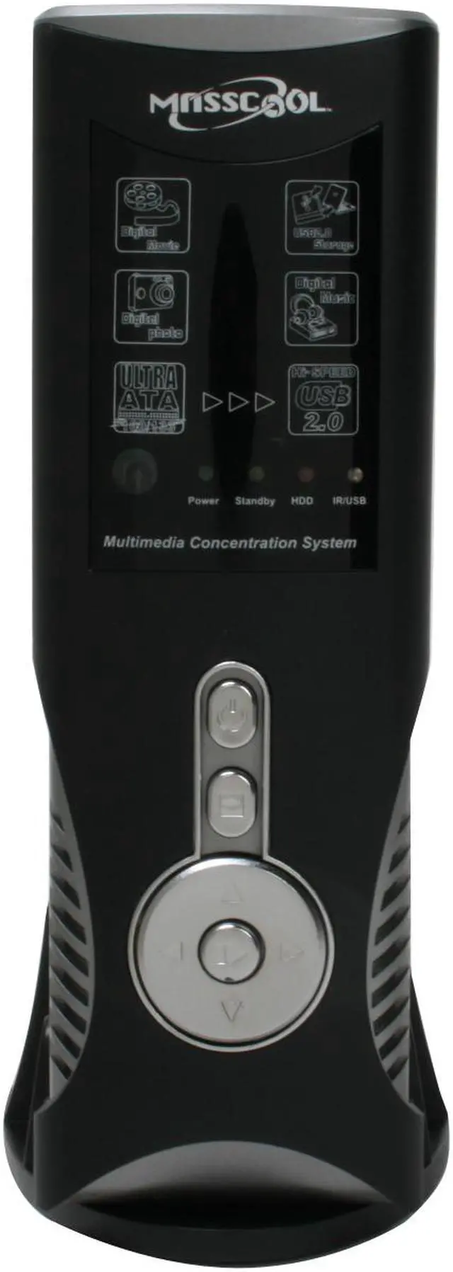 Alt view image 2 of 10 - MASSCOOL MP-1368AS 3.5" Black IDE / SATA USB 2.0 hard drive media player