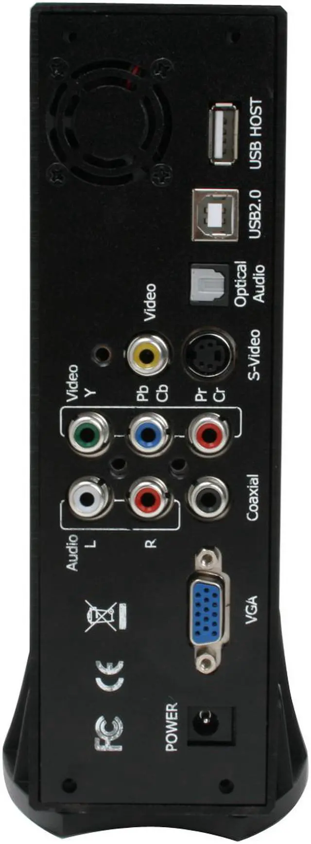 Alt view image 4 of 10 - MASSCOOL MP-1368AS 3.5" Black IDE / SATA USB 2.0 hard drive media player