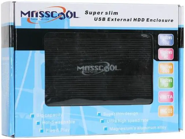 Alt view image 7 of 7 - MASSCOOL UHB-UE212 Aluminum 2.5" SATA USB 2.0 External Enclosure