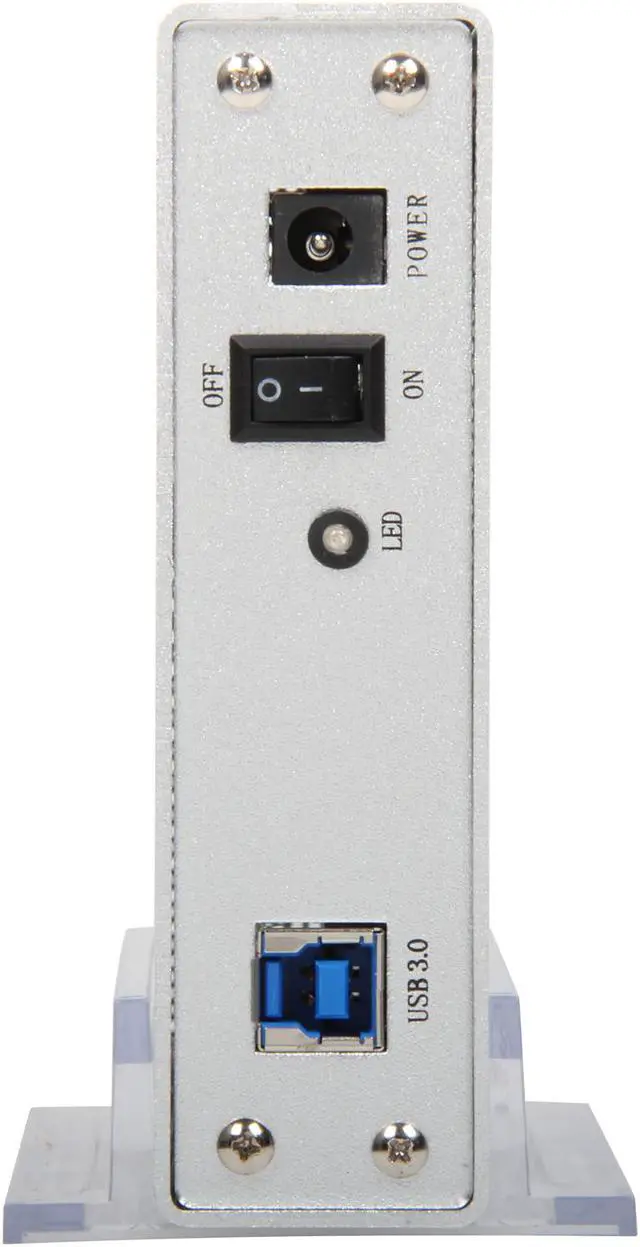 Alt view image 4 of 5 - MASSCOOL UHB-3232 Aluminum 3.5" Silver SATA I/II USB 3.0 External Enclosure