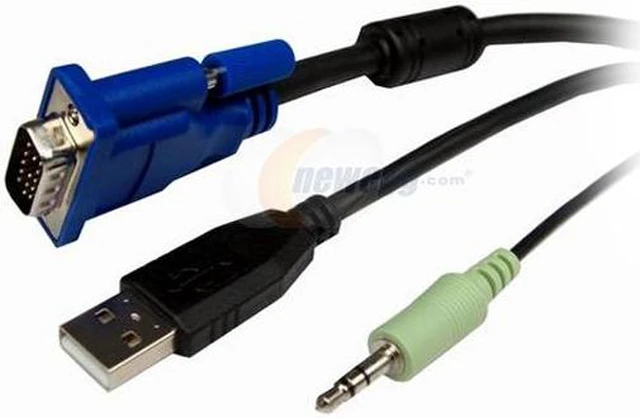 Alt view image 3 of 4 - Cables Unlimited SWB-9000UA 2 Port USB KVM Switch with Audio
