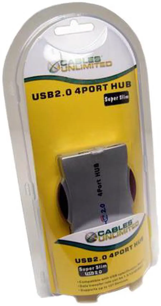 Alt view image 3 of 3 - Cables Unlimited USB-1800 4 Port Mini USB 2.0 Hub
