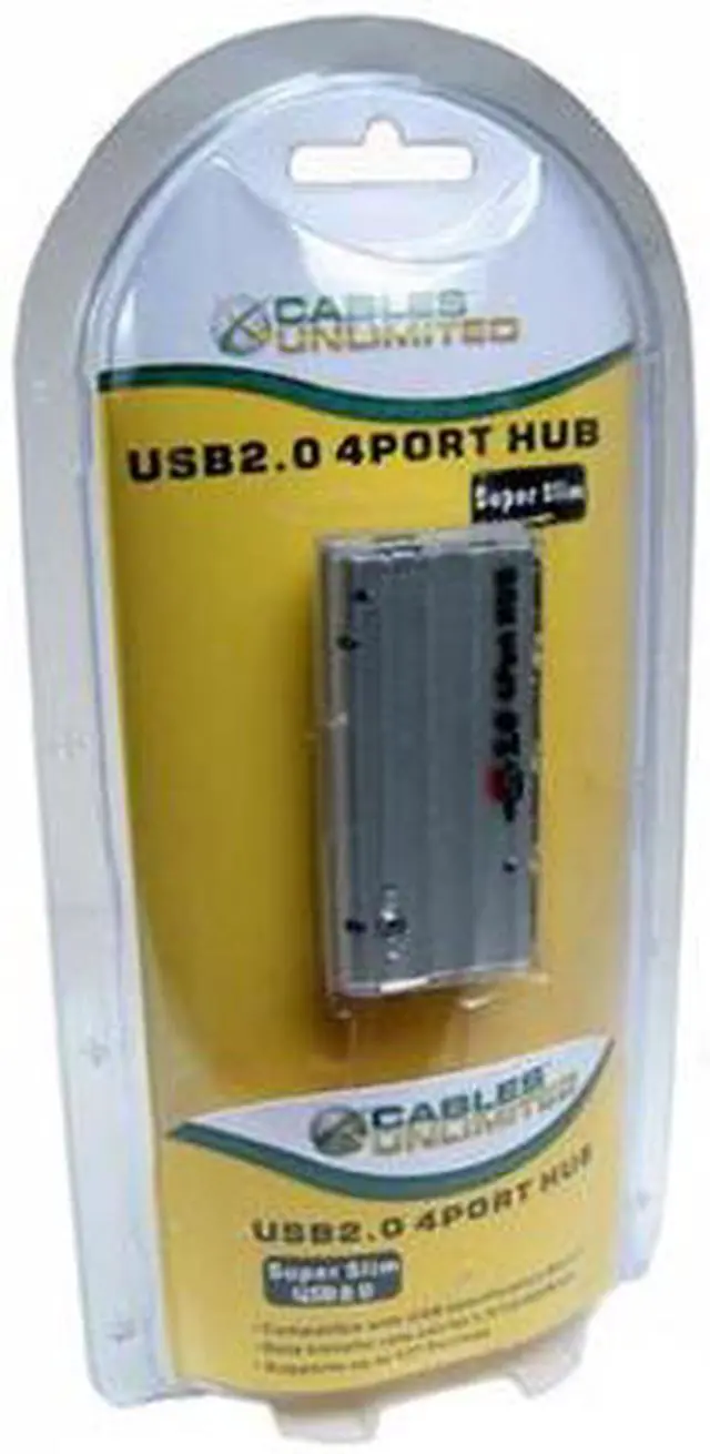 Alt view image 6 of 6 - Cables Unlimited USB-1810 USB 2.0 4-Port Hub