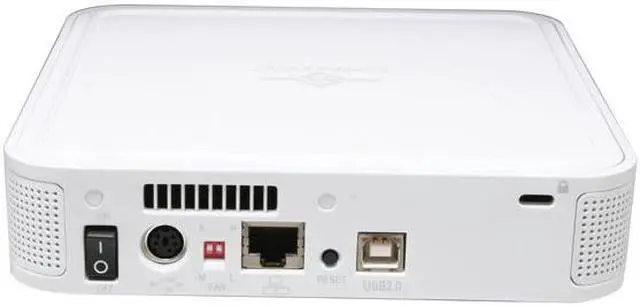 Alt view image 2 of 6 - VANTEC NexStarLX NST-375LX-WH 3.5" White IDE USB2.0+RJ45 Ethernet External Enclosure