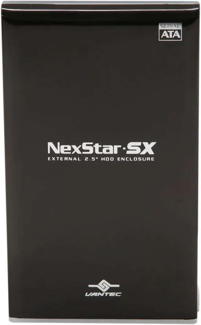 Alt view image 2 of 5 - Vantec NexStar SX 2.5” SATA to USB 2.0 External Hard Drive/SSD Enclosure (Onyx Black) - Model NST-285S2-BK