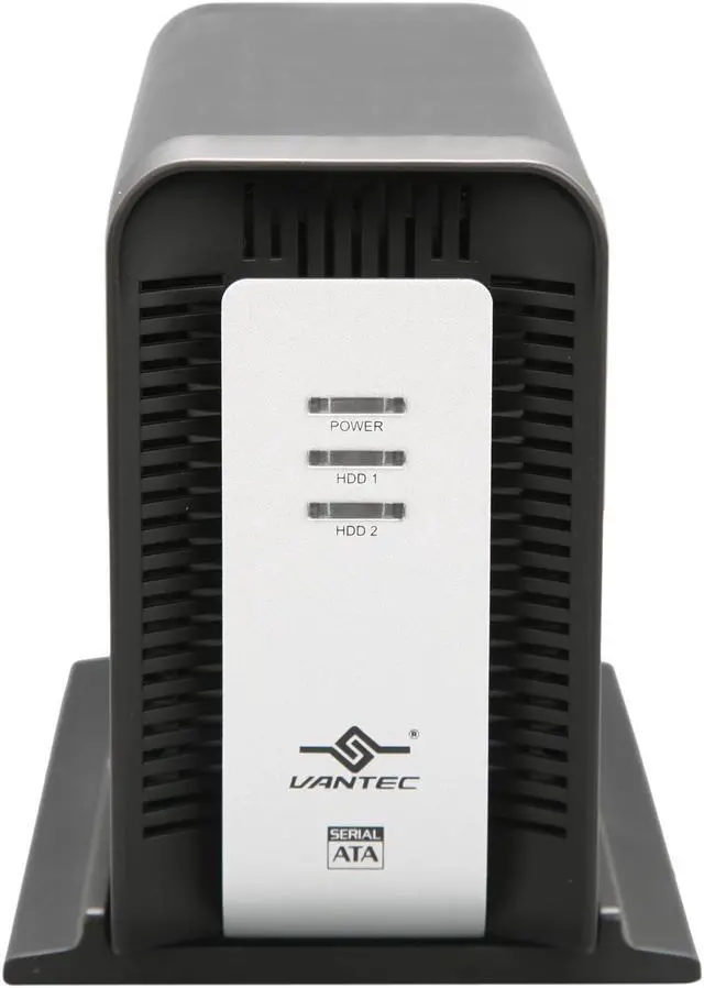 Alt view image 2 of 5 - Vantec NexStar MX Dual 3.5" SATA to USB 2.0 External Hard Drive Enclosure with JBOD - Model NST-400MX-S2