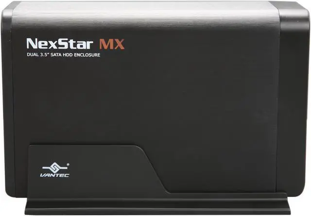 Alt view image 3 of 5 - Vantec NexStar MX Dual 3.5" SATA to USB 2.0 External Hard Drive Enclosure with JBOD - Model NST-400MX-S2