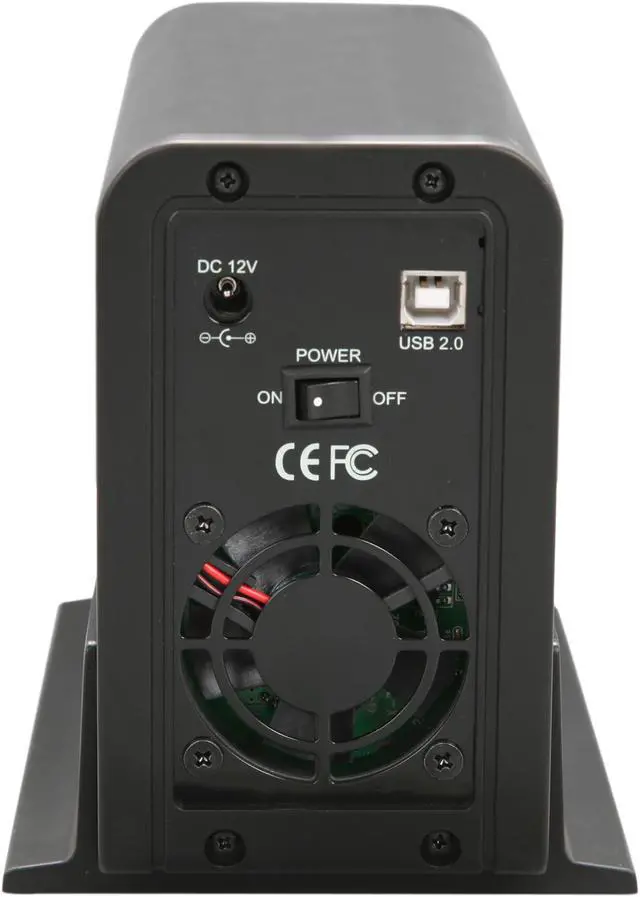 Alt view image 4 of 5 - Vantec NexStar MX Dual 3.5" SATA to USB 2.0 External Hard Drive Enclosure with JBOD - Model NST-400MX-S2