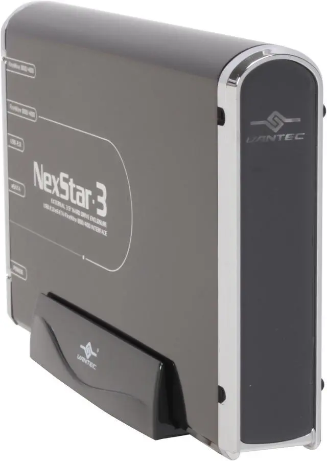 Main image of VANTEC NexStar 3 NST-360FBSU-BK Aluminum 3.5" Black USB 2.0/eSATA/1394a/1394b External Enclosure