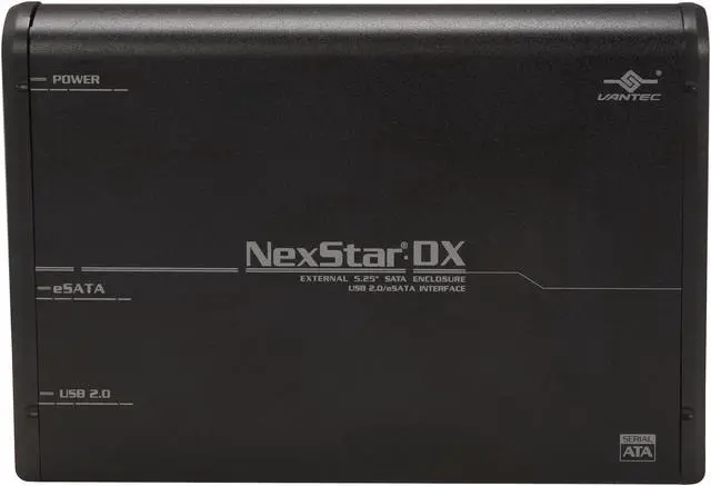 Alt view image 3 of 5 - Vantec NexStar DX 5.25" SATA to USB 2.0 & eSATA External Optical Drive Enclosure - Model NST-530SU
