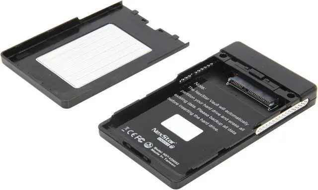 Alt view image 4 of 6 - Vantec NexStar Vault 2.5" SATA to USB 2.0 Security Hard Drive Enclosure - Model NST-V290S2