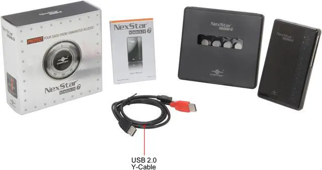 Alt view image 6 of 6 - Vantec NexStar Vault 2.5" SATA to USB 2.0 Security Hard Drive Enclosure - Model NST-V290S2