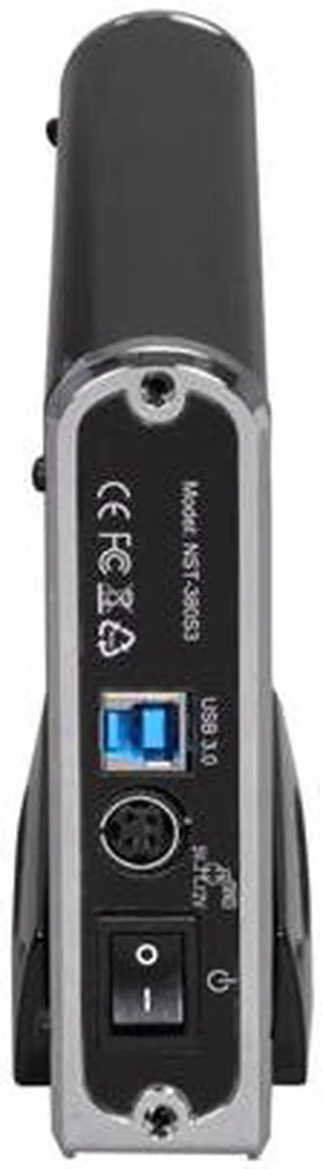 Alt view image 4 of 6 - Vantec NexStar 3 SuperSpeed 3.5" SATA to USB 3.0 External Hard Drive Enclosure - Model NST-380S3-BK