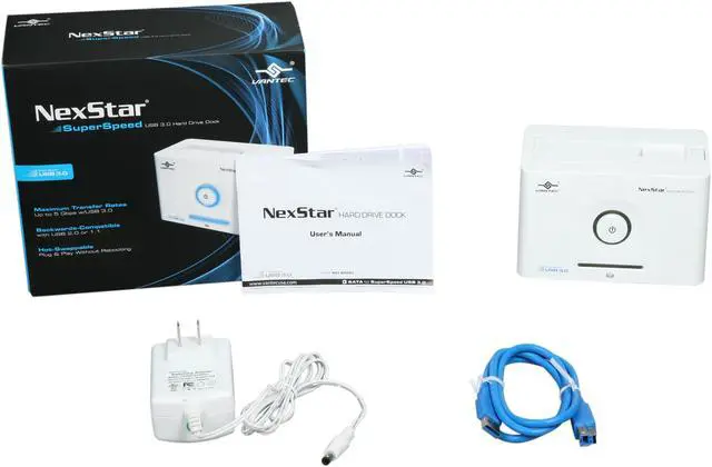 Alt view image 7 of 6 - Vantec NexStar SuperSpeed 2.5"/3.5" SATA to USB 3.0 Hard Drive Dock - Model NST-D300S3