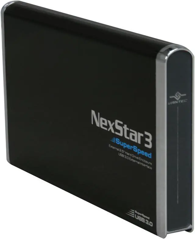 Main image of VANTEC NexStar 3 NST-280S3-BK Aluminum 2.5" Black USB 3.0 External Enclosure