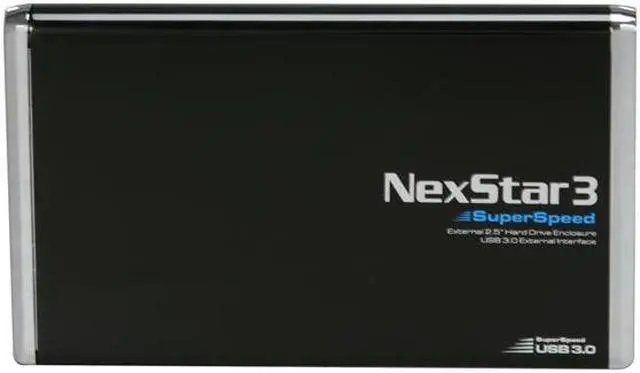 Alt view image 3 of 5 - VANTEC NexStar 3 NST-280S3-BK Aluminum 2.5" Black USB 3.0 External Enclosure