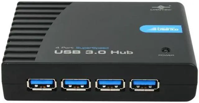 Alt view image 2 of 5 - VANTEC UGT-MH430U3 4 Port SuperSpeed USB 3.0 Hub