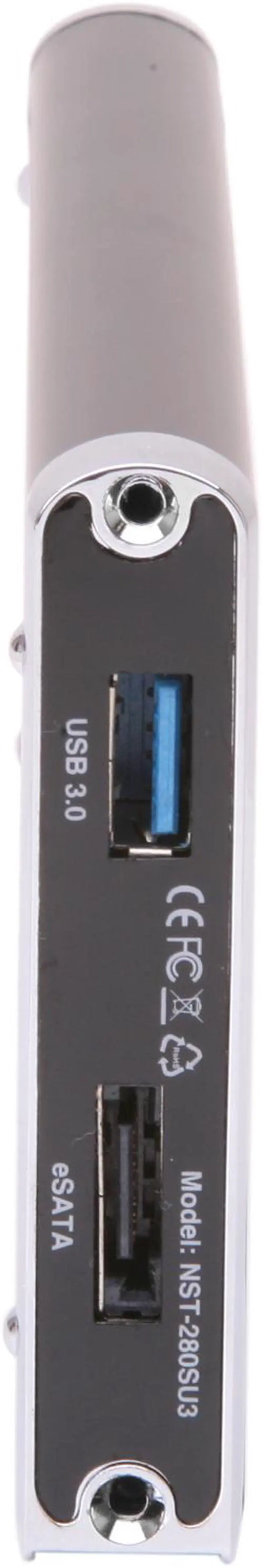 Alt view image 4 of 5 - VANTEC NST-280SU3-BK Aluminum 2.5" Black SATA I/II USB 3.0 & eSATA NexStar 3 SuperSpeed Enclosure