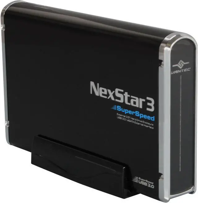 Main image of VANTEC NST-380SU3-BK Aluminum 3.5" Black SATA I/II USB 3.0 & eSATA NexStar 3 SuperSpeed Enclosure