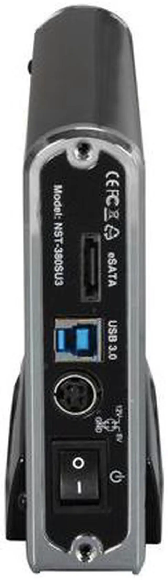 Alt view image 4 of 6 - VANTEC NST-380SU3-BK Aluminum 3.5" Black SATA I/II USB 3.0 & eSATA NexStar 3 SuperSpeed Enclosure