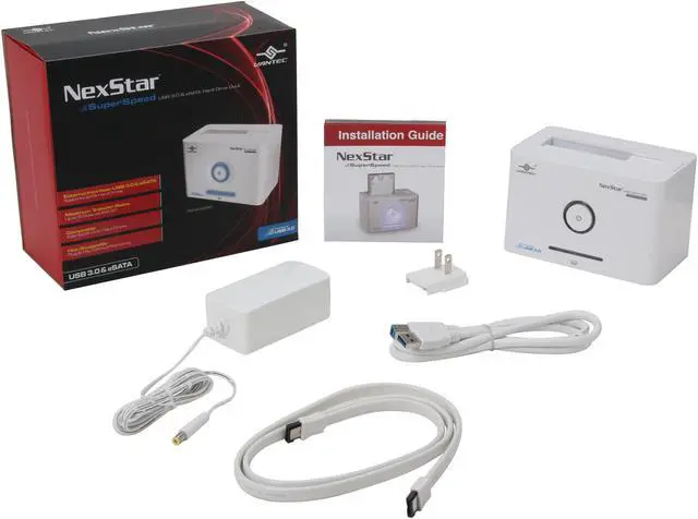 Alt view image 5 of 5 - VANTEC NexStar NST-D300SU3 Plastic 2.5" & 3.5" SATA USB 3.0 & eSATA SuperSpeed Hard Drive Dock