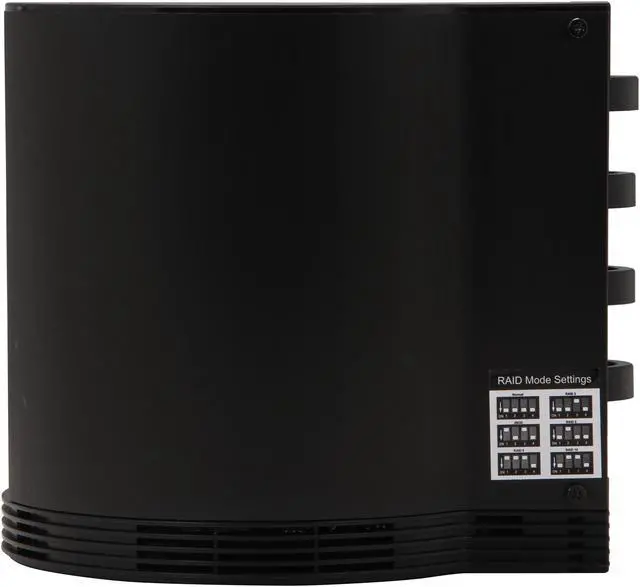 Alt view image 4 of 6 - VANTEC NexStar HX4R NST-640S3R-BK Aluminum / Plastic 3.5" Black SATA I/II/III USB 3.0 & eSATA Quad Bay RAID HDD Enclosure