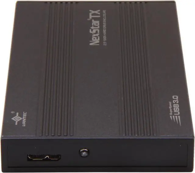 Alt view image 3 of 5 - VANTEC NexStar TX NST-210S3-BK Aluminum 2.5" Black SATA I/II/III USB 3.0 External Enclosure