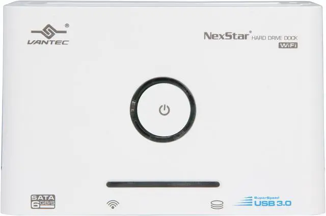 Alt view image 2 of 5 - VANTEC NST-D306WS3 Plastic 2.5" & 3.5" White SATA I/II/III USB 3.0 WiFi Hard Drive Dock SATA lll 6G version