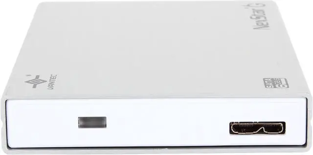 Alt view image 3 of 6 - VANTEC NST-266S3-SV Aluminum / Plastic 2.5" Silver SATA I/II/III USB 3.0 External Hard Drive Enclosure