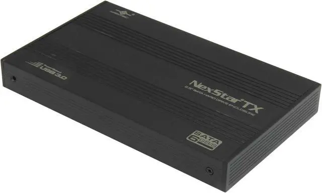 Main image of VANTEC NST-216S3-BK Aluminum 2.5" Black SATA I/II/III USB 3.0 2.5" SATA 6 Gb/s to USB 3.0 HDD Enclosure - Black