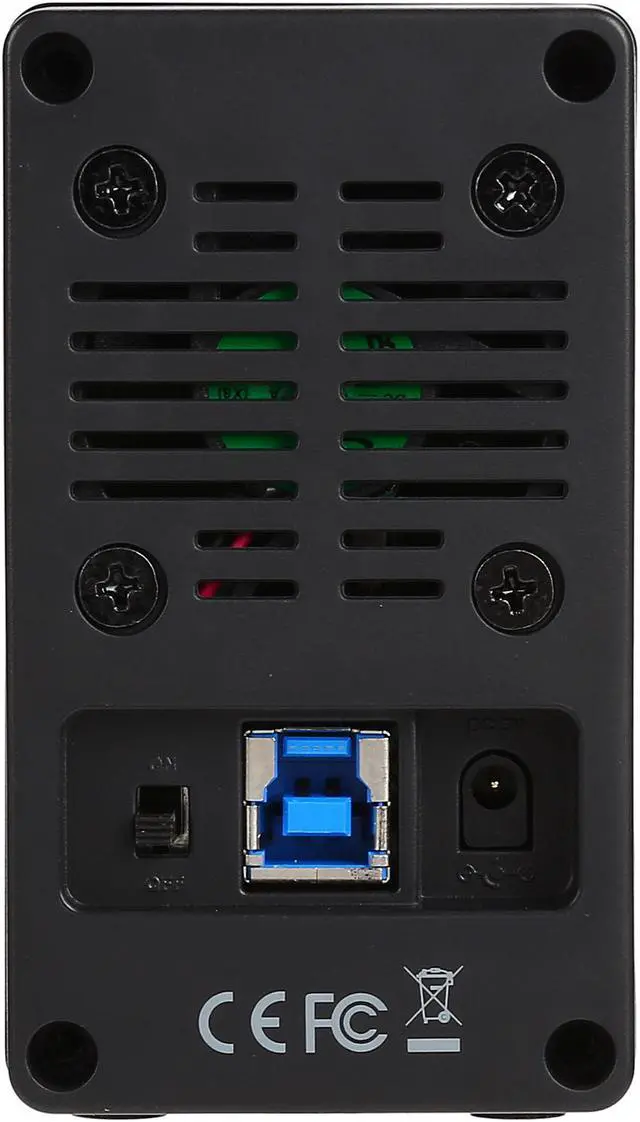 Alt view image 4 of 6 - VANTEC NST-225MX-S3 Aluminum / Plastic 2.5" Black Dual 2.5" SATA 6Gb/s to USB 3.0 HDD/SSD RAID Enclosure