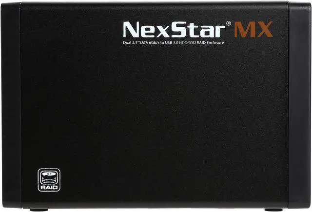 Alt view image 5 of 6 - VANTEC NST-225MX-S3 Aluminum / Plastic 2.5" Black Dual 2.5" SATA 6Gb/s to USB 3.0 HDD/SSD RAID Enclosure