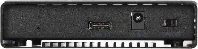Alt view image 3 of 5 - VANTEC NST-271C31-BK Aluminum 2.5" Black SATA USB 3.1 2.5" SATA to USB 3.1 Gen 2 Type C Enclosure