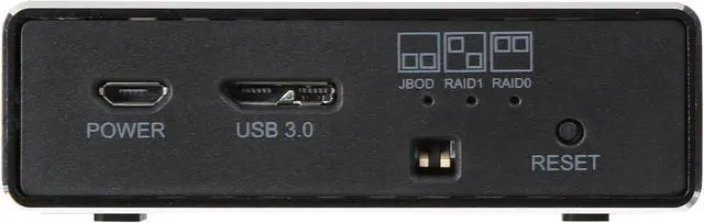 Alt view image 5 of 7 - VANTEC NST-272S3-BK NexStar GX USB 3.0 Dual 2.5" SATA SSD/HDD RAID Enclosure
