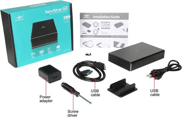 Alt view image 8 of 7 - VANTEC NST-272S3-BK NexStar GX USB 3.0 Dual 2.5" SATA SSD/HDD RAID Enclosure