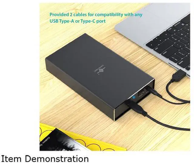 Alt view image 17 of 17 - VANTEC NST-371C31-BK Aluminum / Plastic 2.5" & 3.5" Black SATA I/II/III USB 3.1 Type C NexStar GX USB 3.1 Gen 2 Type-C 3.5" SATA HDD/SSD Enclosure
