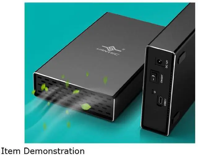 Alt view image 18 of 17 - VANTEC NST-371C31-BK Aluminum / Plastic 2.5" & 3.5" Black SATA I/II/III USB 3.1 Type C NexStar GX USB 3.1 Gen 2 Type-C 3.5" SATA HDD/SSD Enclosure