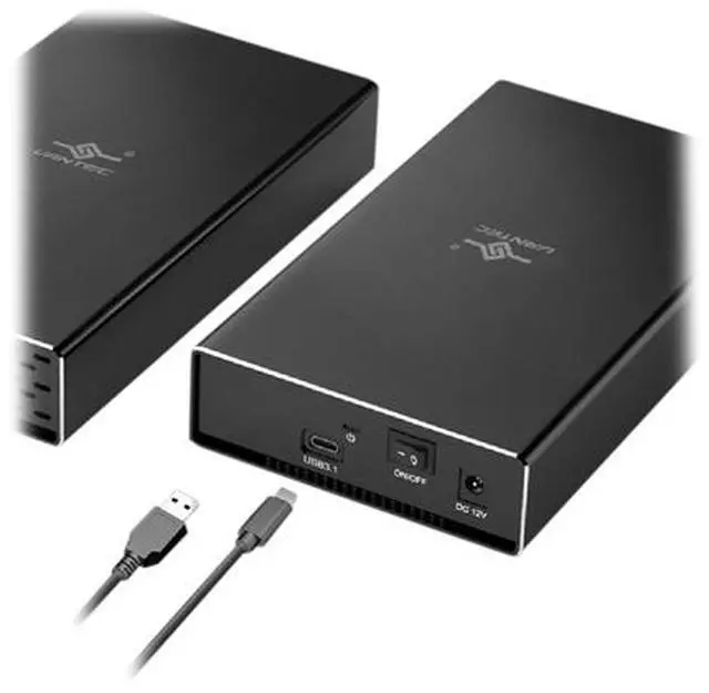 Alt view image 15 of 17 - VANTEC NST-371C31-BK Aluminum / Plastic 2.5" & 3.5" Black SATA I/II/III USB 3.1 Type C NexStar GX USB 3.1 Gen 2 Type-C 3.5" SATA HDD/SSD Enclosure