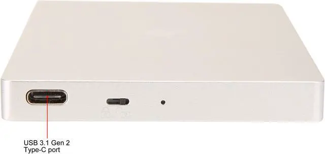 Alt view image 3 of 4 - VANTEC NexStar SX NST-204C3-SV Anodized Aluminum, Unibody 2.5" Silver SATA I/II/III USB 3.1 Gen 2 USB-C 2.5" SATA SSD to USB 3.1 Gen 2 Type C Enclosure
