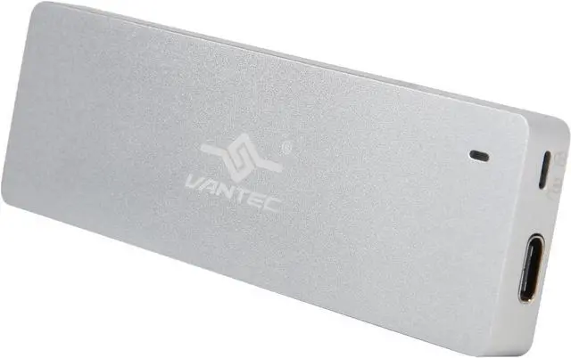 Main image of VANTEC NexStar SX NST-203C3-SV Silver M.2 SATA SSD to USB 3.1 Gen 2 Type C Enclosure