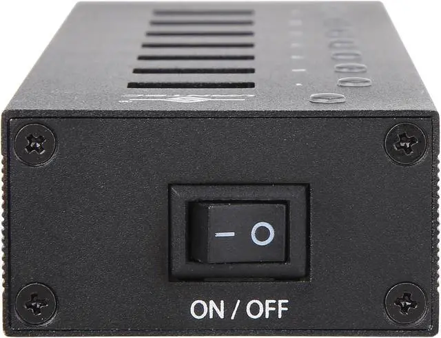 Alt view image 4 of 7 - VANTEC UGT-AH710U3-BK 7-Port USB 3.0 Aluminum Hub with 12V/3A Premium Power Adapter