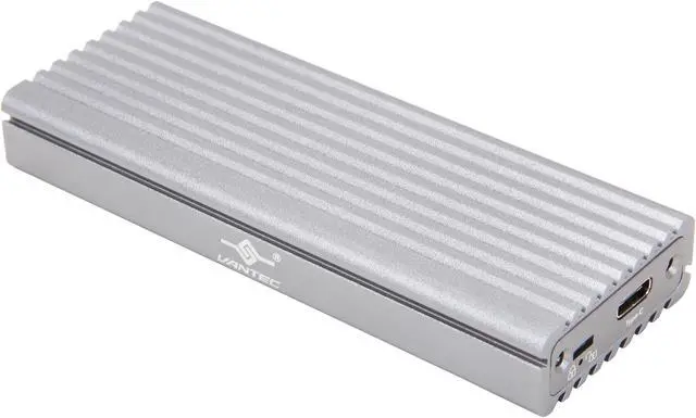 Main image of VANTEC NST-205C3-SG Silver M.2 NVMe SSD to USB 3.1 Gen 2 Type-C Enclosure