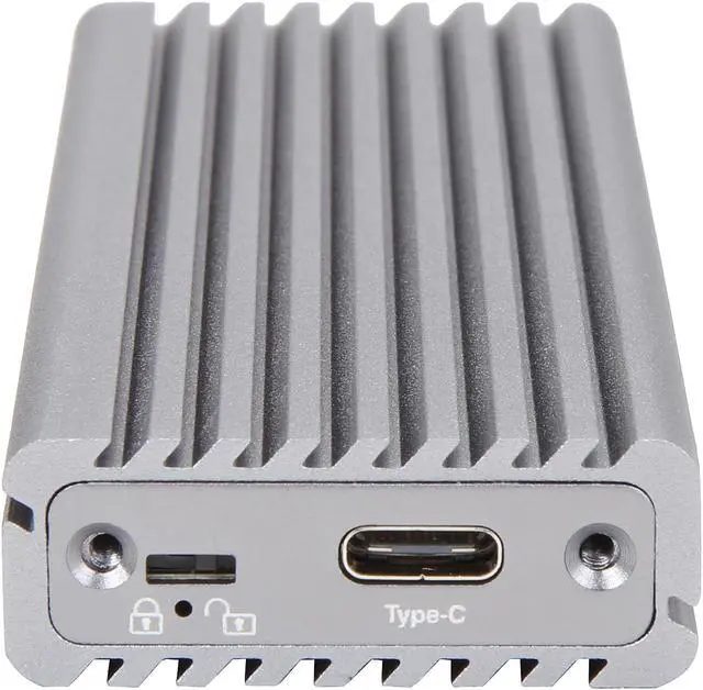 Alt view image 2 of 7 - VANTEC NST-205C3-SG Silver M.2 NVMe SSD to USB 3.1 Gen 2 Type-C Enclosure